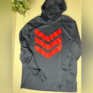 Sport Tek long sleeve, hooded shirt. Size M . EUC
